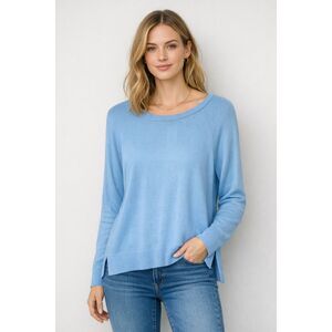 ZARA Baby Blue Lightweight Crewneck Sweater Size XL